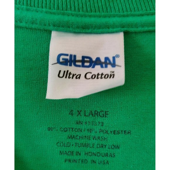 ST. PATRICKS DAY IRISH GREEN WHITE TIE LONG SLEEVE TSHIRT SIZE 4XL NWOT - Picture 3 of 5